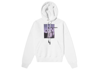 Palm Angels Stars and Palms Popover Hoodie White/Black/Purple Sunset