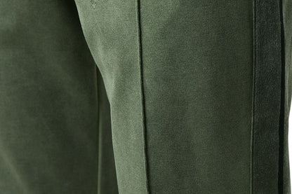 Palm Angels Straight Leg Side Stripe Track Pants Forest Green