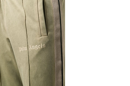 Palm Angels Straight Leg Side Stripe Track Pants Pale Kahki