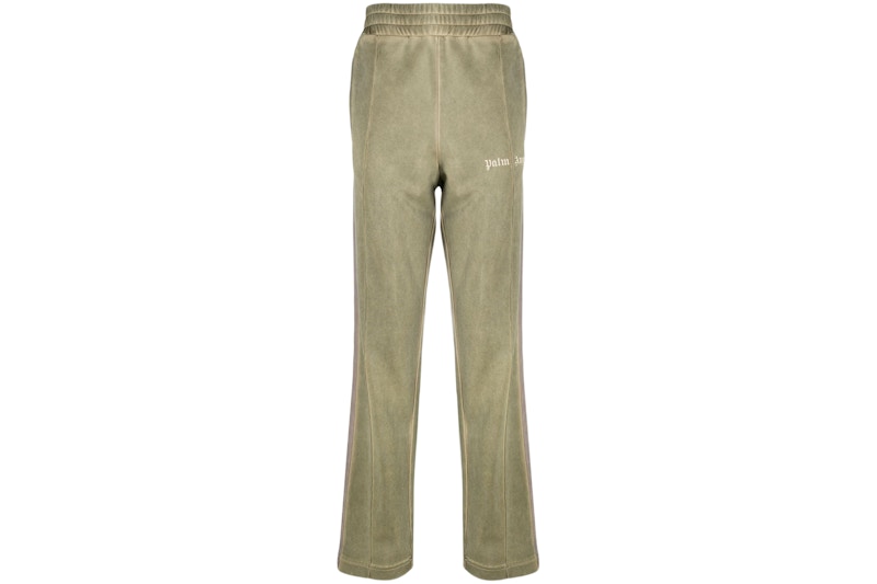 Palm Angels Straight Leg Side Stripe Track Pants Pale Kahki