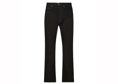 Palm Angels Straight Leg Small Pocket Logo Jeans Black