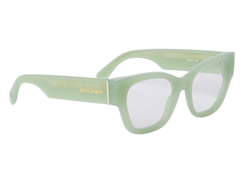 Palm Angels Style 15 Eyeglasses Light Green Clear Lens (PERJ015S25PLA0015000)