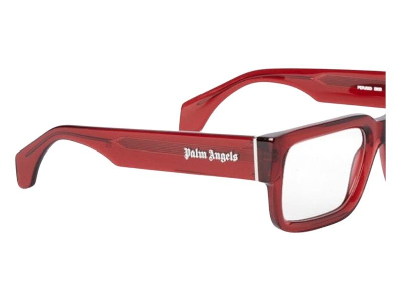 Palm Angels Style 3 Eyeglasses Burgundy Clear Lens (PERJ003F24PLA0012800)