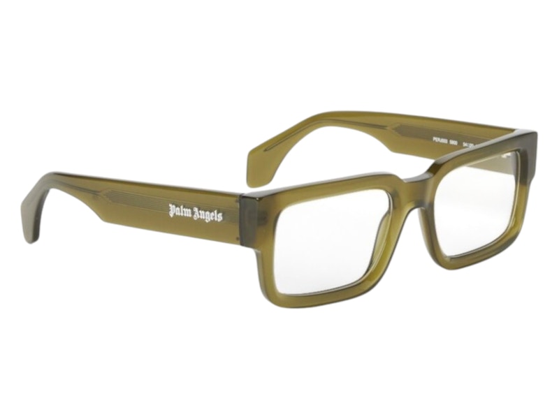 Palm Angels Style 3 Eyeglasses Light Green Clear Lens (PERJ003F24PLA0015900)