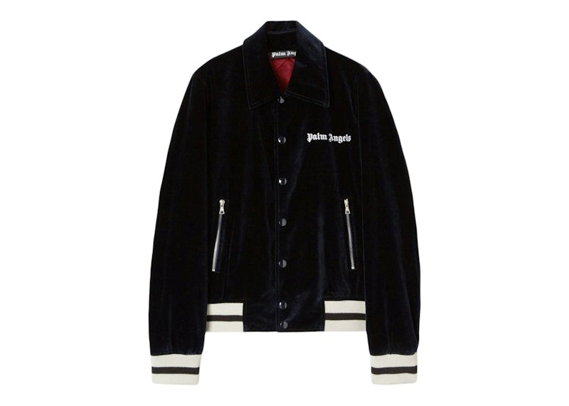 Palm Angels Sunday Baseball Jacket Indigo/Off White