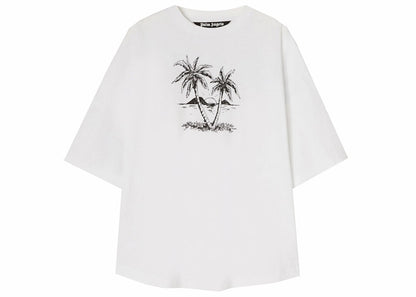 Palm Angels Sunset Palms Over T-shirt Optical White/Black
