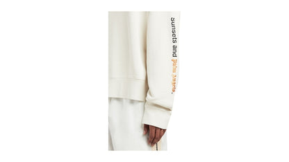 Palm Angels Sunsets Hoodie Beige