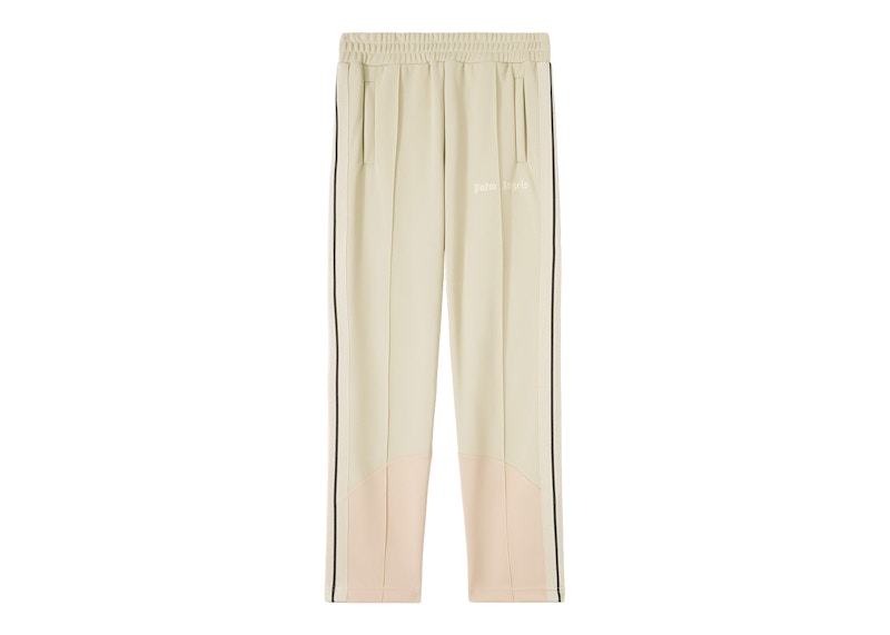 Palm Angels Two Tone Track Pants Beige/Rose Dust