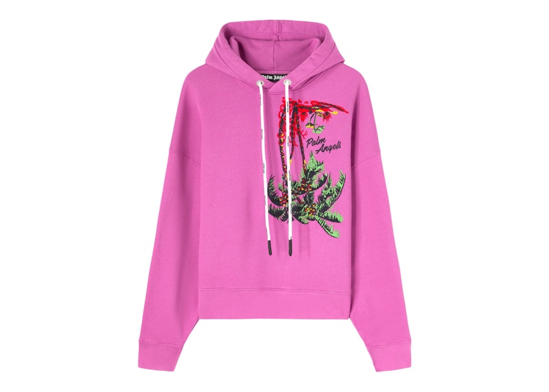 Palm Angels Upsidedown Palm Hoodie Purple/Green
