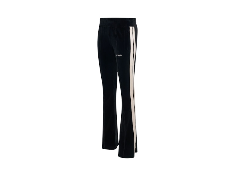 Palm Angels Velvet Flare Track Pants Black