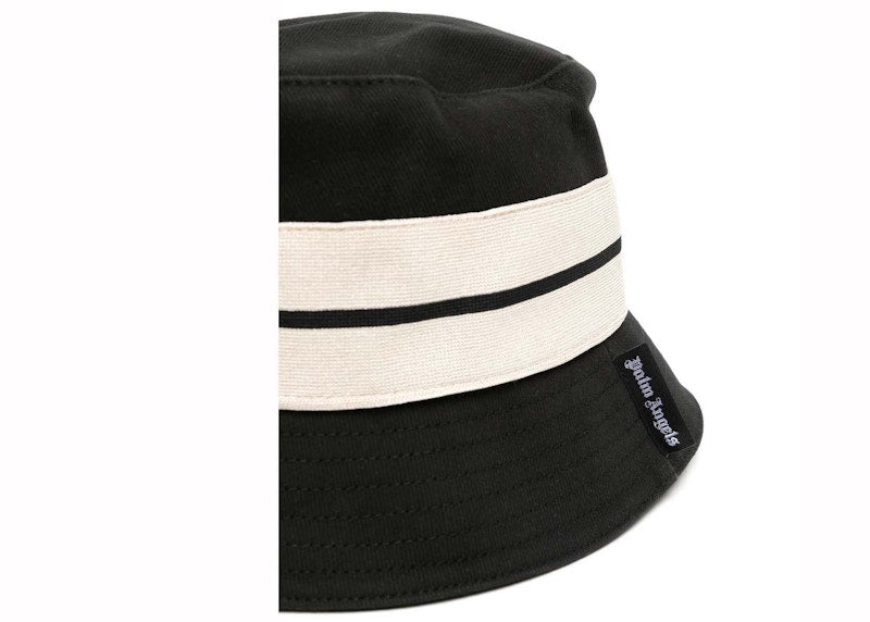 Palm Angels Venice Track Bucket Hat Black/White