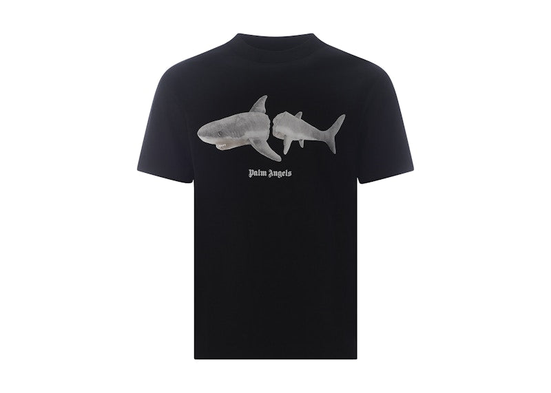 Palm Angels White Shark Classic Tee Black/White