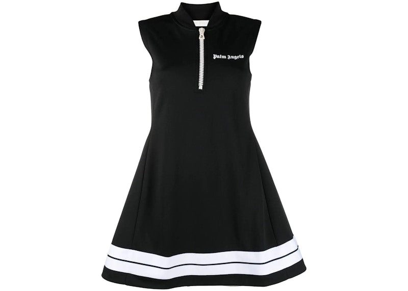 Palm Angels Womens A-Line Track Dress Nougat/Black
