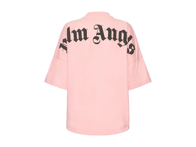 Palm Angels Women's Gothic Logo Oversized T-Shirt Pink/Black