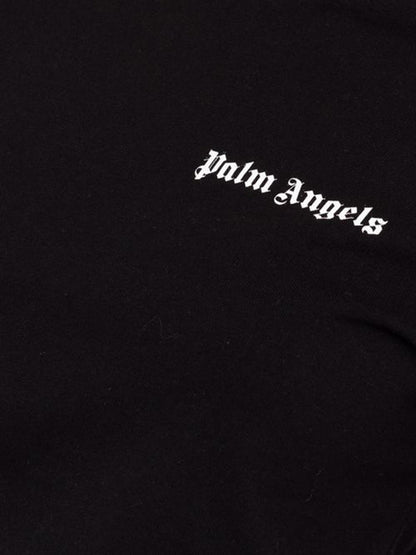 Palm Angels Womens Logo Fitted T-Shirt Black/White