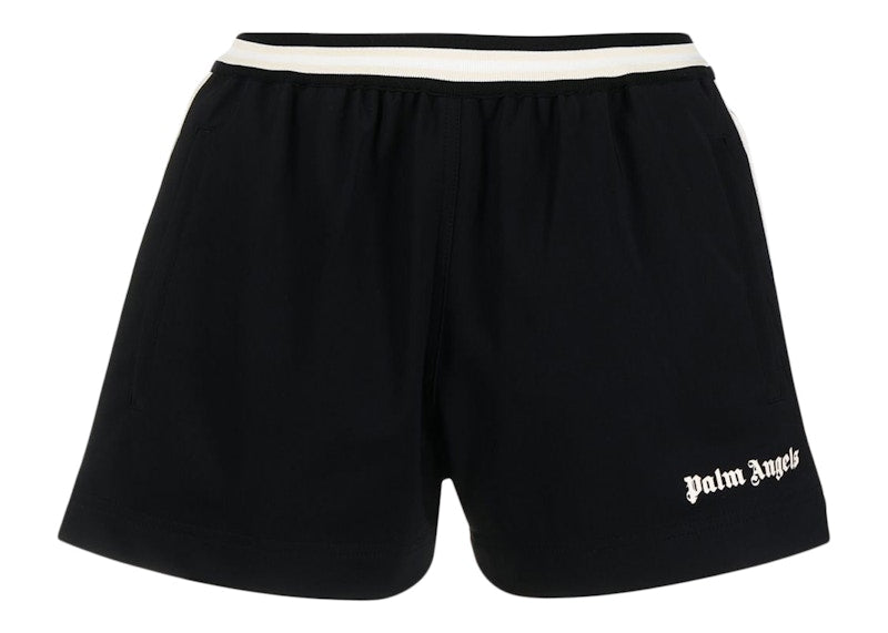 Palm Angels Women's Miami Running Shorts Black/Off White