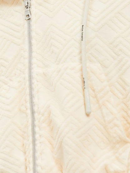 Palm Angels Womens Monogram Terry Vest Off White/Off White