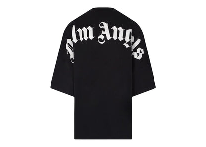 Palm Angels Women's Oversized Rear Logo Print T-Shirt Black/White