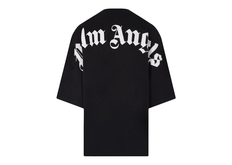 Palm Angels Women's Oversized Rear Logo Print T-Shirt Black/White