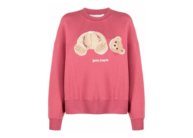 Palm Angels Women's Teddy Bear Sweatshirt Punch Pink/Multi