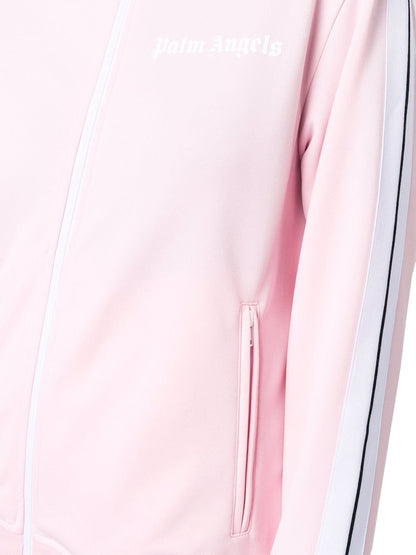 Palm Angels Womens Track Jacket Almond Blossom/White
