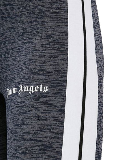 Palm Angels Womens Track Leggings Melange Grey/Black/White