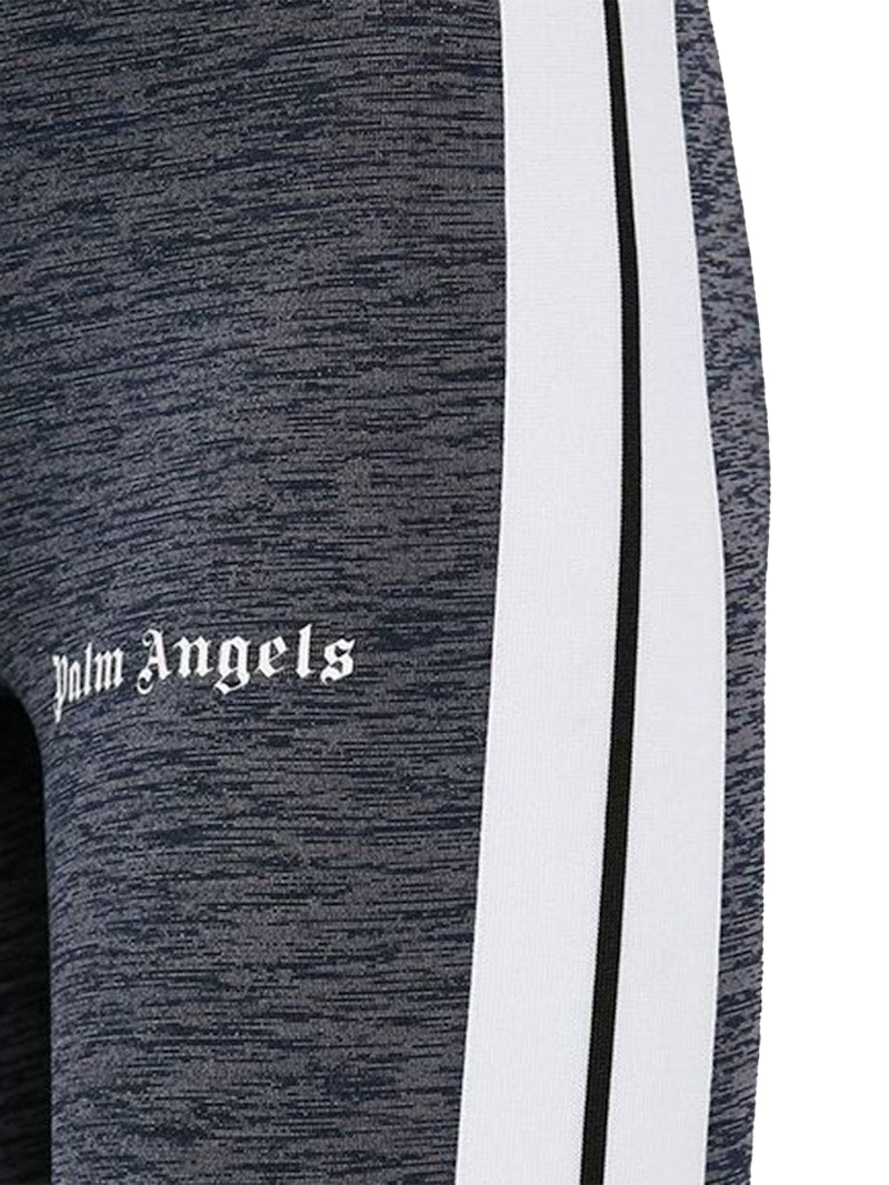 Palm Angels Womens Track Leggings Melange Grey/Black/White