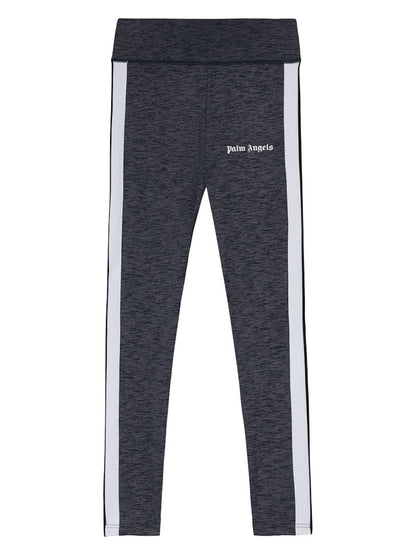 Palm Angels Womens Track Leggings Melange Grey/Black/White