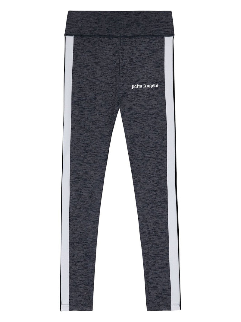 Palm Angels Womens Track Leggings Melange Grey/Black/White