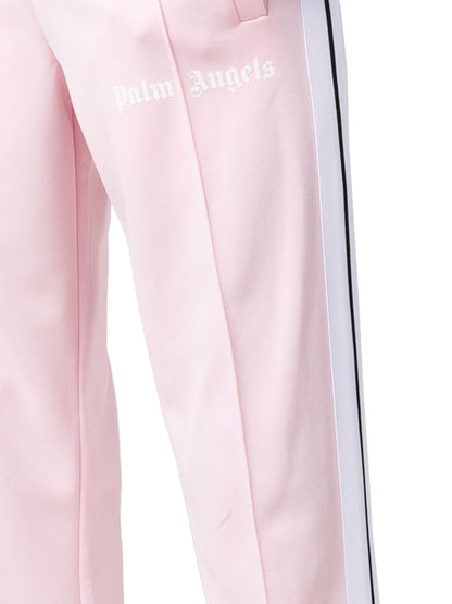 Palm Angels Womens Track Pants Almond Blossom/White