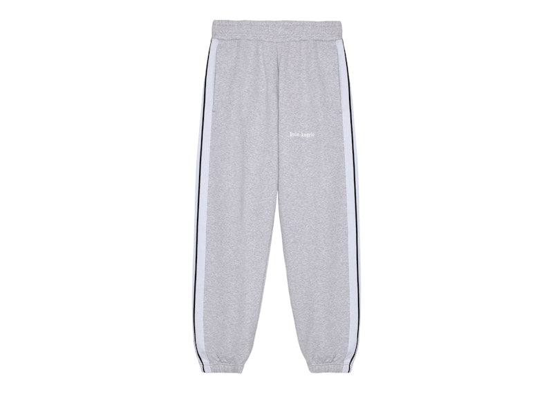 Palm Angels Women's Track Sweatpants Melange Grey/White