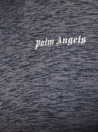 Palm Angels Womens Track Top Melange Grey/Black/White