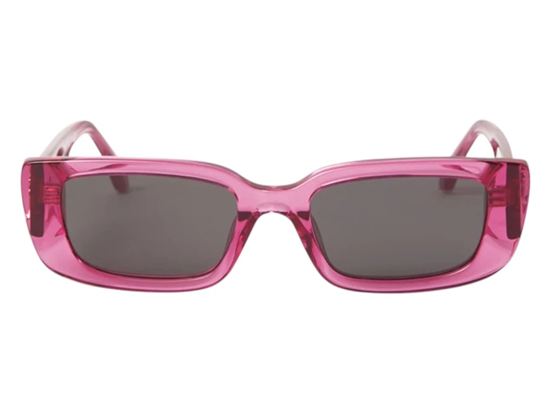 Palm Angels Yosemite Sunglasses Pink Dark Grey Grey (PERI056S24PLA0013007)