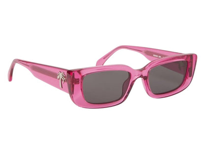 Palm Angels Yosemite Sunglasses Pink Dark Grey Grey (PERI056S24PLA0013007)