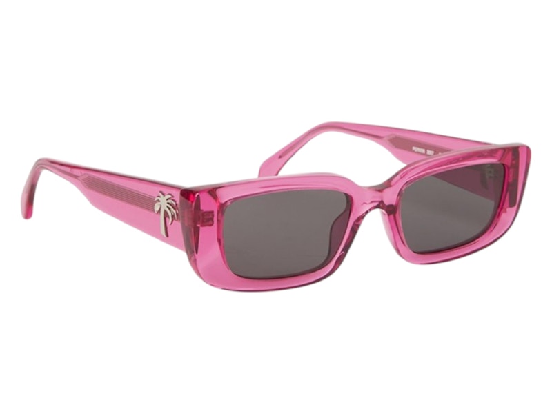 Palm Angels Yosemite Sunglasses Pink Dark Grey Grey (PERI056S24PLA0013007)