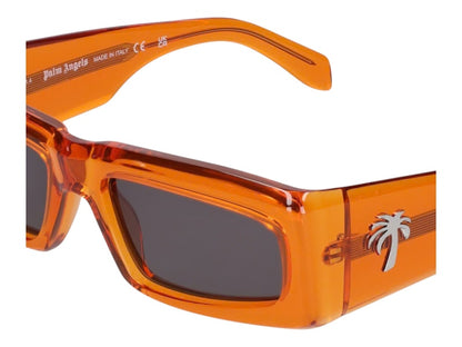 Palm Angels Yreka Sunglasses Orange Dark Grey Grey (PERI055S24PLA0012007)