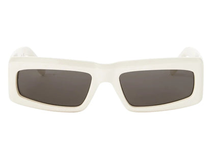 Palm Angels Yreka Sunglasses White Dark Grey Grey (PERI055S24PLA0010107)
