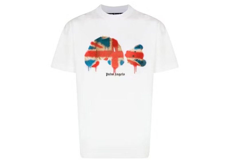 Palm Angels x Browns Union Jack Bear T-shirt White