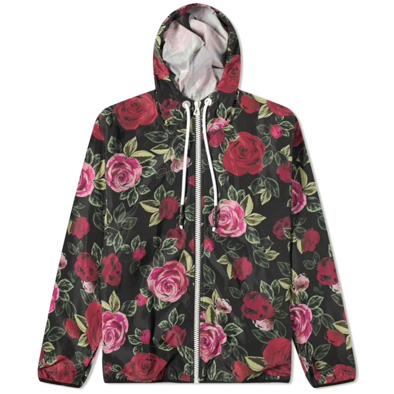 Palm Angels x END Rose Allover Windbreaker Jacket Black Red