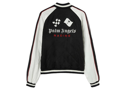 Palm Angels x Moneygram Haas F1 Team Racing Souvenir Jacket Black White Red