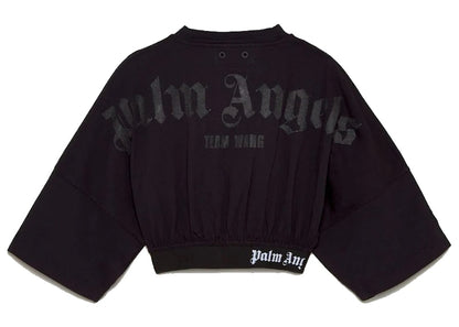 Palm Angels x Team Wang Cropped Womens T-shirt Black