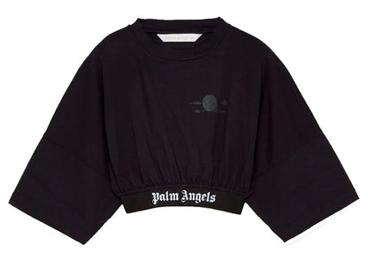 Palm Angels x Team Wang Cropped Womens T-shirt Black