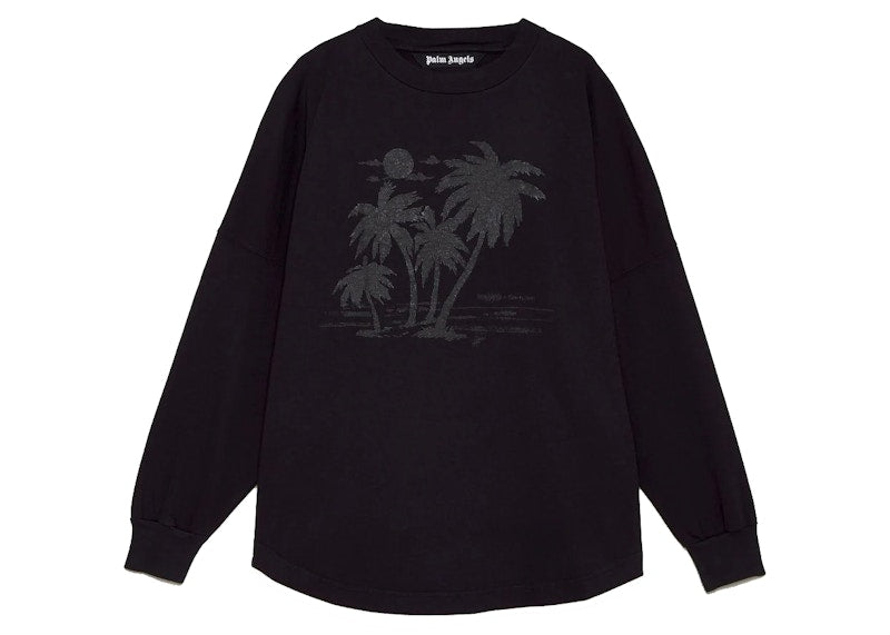 Palm Angels x Team Wang Palm Trees L/S T-shirt Black
