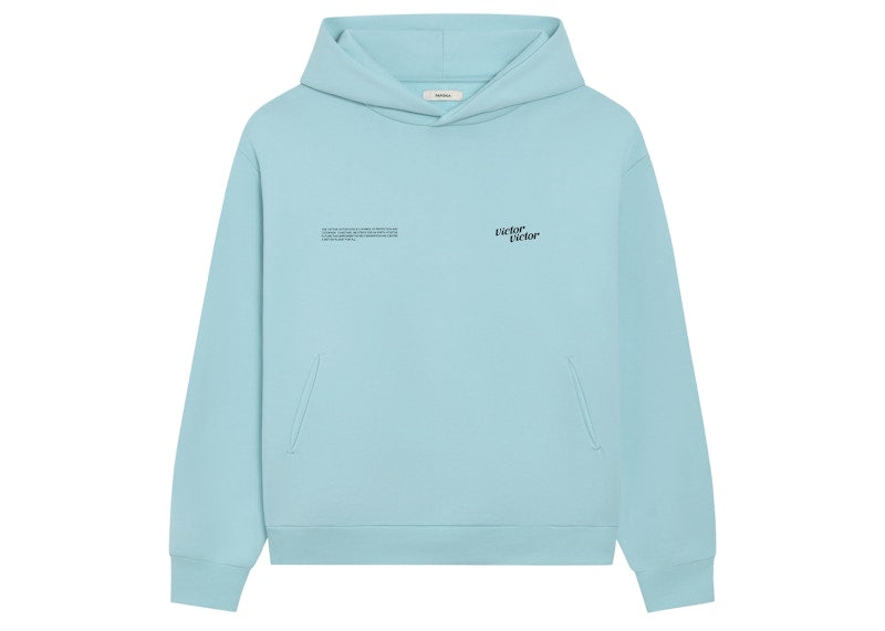 Pangaia x Victor Victor Sitting Dog Crewneck Hoodie Celestial Blue