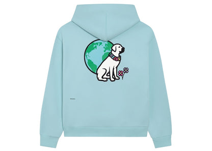 Pangaia x Victor Victor Sitting Dog Crewneck Hoodie Celestial Blue