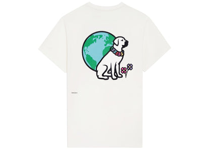 Pangaia x Victor Victor Sitting Dog T-Shirt Off White