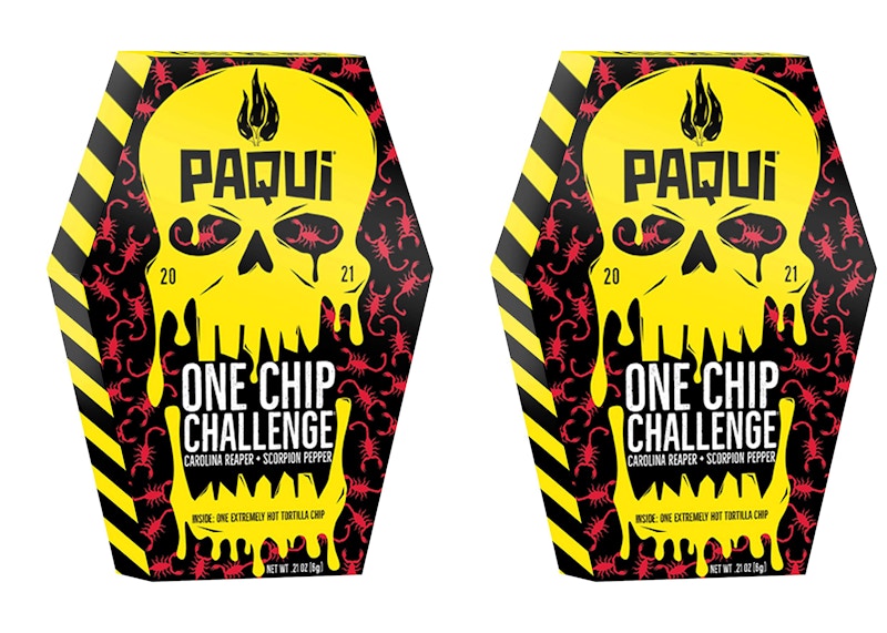 Paqui One Chip Challenge 2021 Carolina Reaper & Scorpion Pepper 2x Lot (Not Fit For Human Consumption)