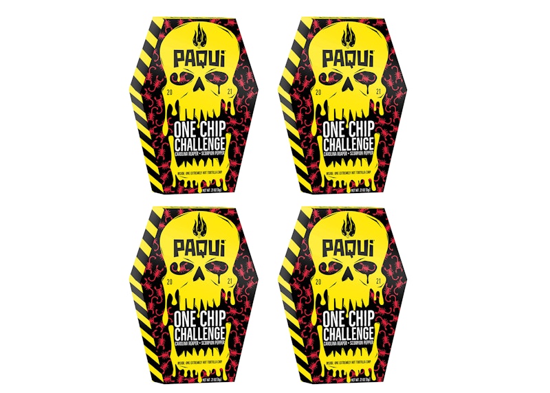 Paqui One Chip Challenge 2021 Carolina Reaper & Scorpion Pepper 4x Lot (Not Fit For Human Consumption)
