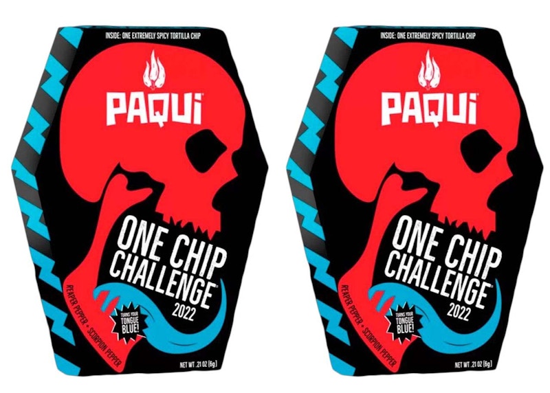 Paqui One Chip Challenge 2022 Carolina Reaper & Scorpion Pepper 2x Lot (Not Fit For Human Consumption)