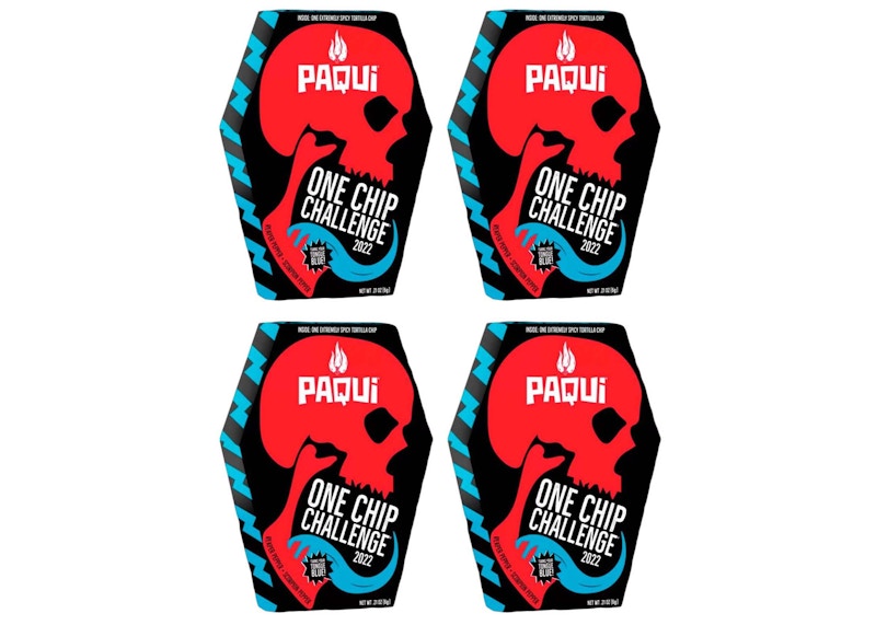 Paqui One Chip Challenge 2022 Carolina Reaper & Scorpion Pepper 4x Lot (Not Fit For Human Consumption)